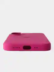 Фуксия iphone 16 silicon case/силиконовый чехол MagSafe для iPhone 16