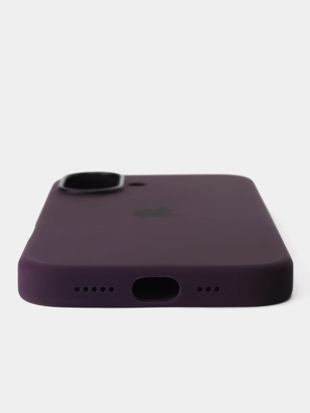 Синий меланж iphone 16 silicon case/силиконовый чехол MagSafe для iPhone 16