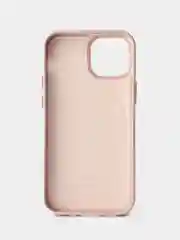 Розовый кожаный чехол Leather Case для iPhone 13 mini с функцией MagSafe