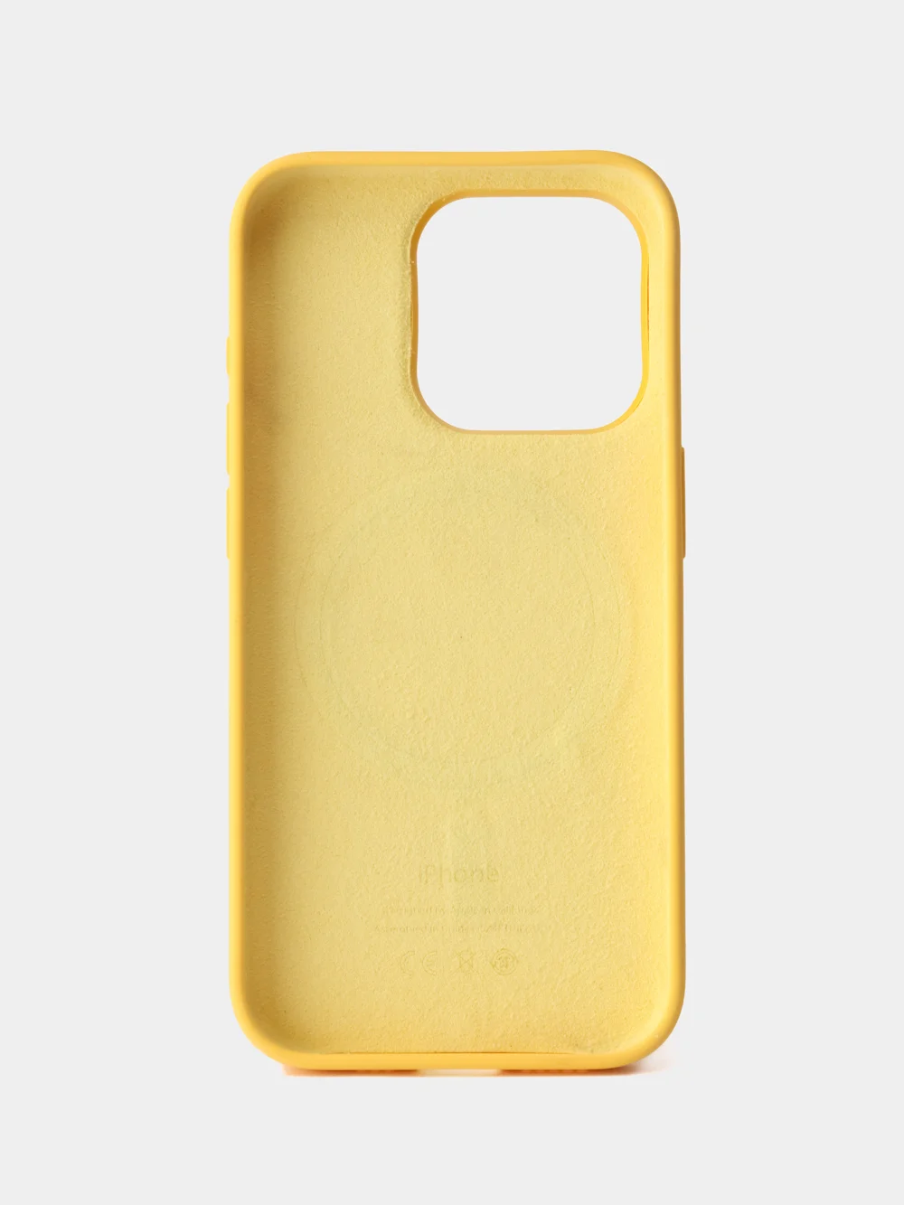 Желтый силиконовый чехол/Silicone Case MagSafe для iPhone 15 Pro