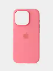 Тёмно-розовый силиконовый чехол/Silicone Case MagSafe для iPhone 15 Pro