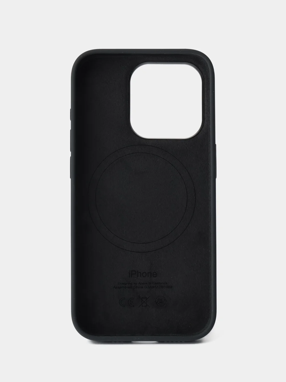 Черный силиконовый чехол/Silicone Case MagSafe для iPhone 15 Pro