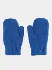 Синий варежки детские зимние двухслойные