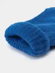 Синий варежки детские зимние двухслойные