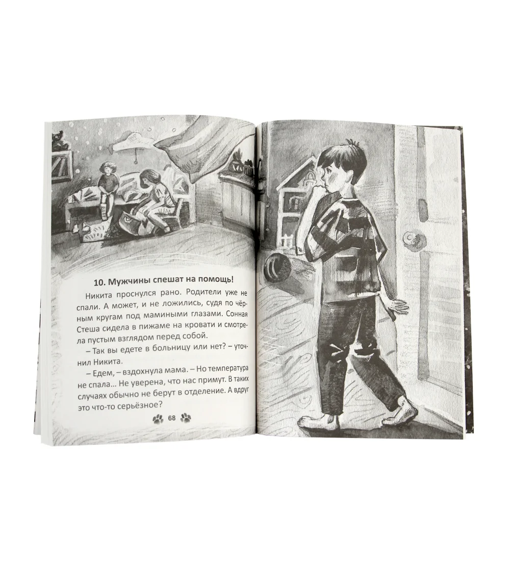 Бежевый книга детская проза "Кот, который нам нужен" Е. Русинова. 13х18 см 96 стр. Проф-Пресс