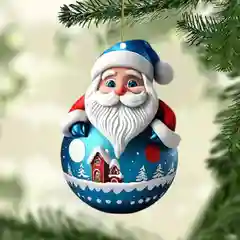 Новогоднее  елочное украшение  "Дед мороз", 1 шт