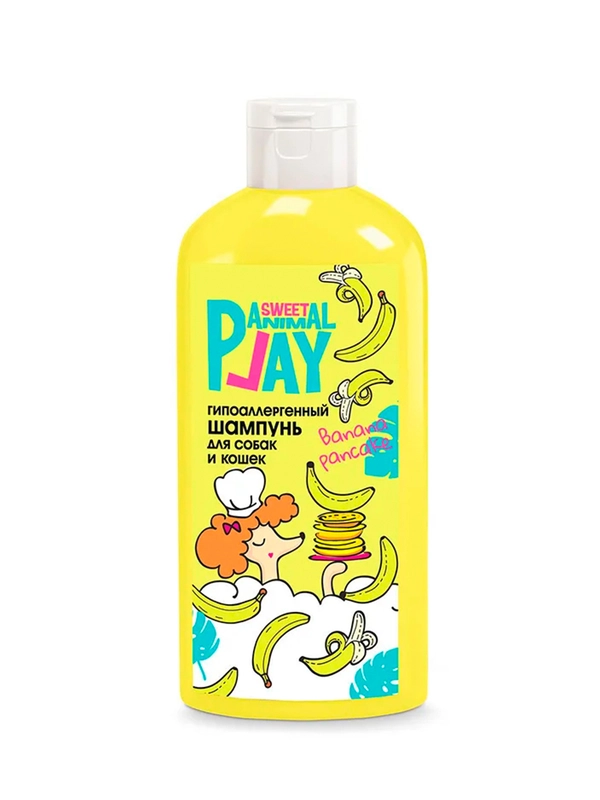 Шампунь Animal Play SWEET Банановый панкейк, гипоаллергенный, для кошек и собак, 300 мл