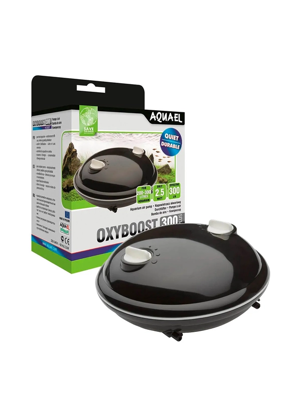 Компрессор для аквариума Акваэль OXYBOOST 300 plus, 300 л/ч, 2,5 Вт