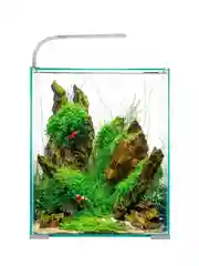 Аквариум для рыб и креветок Акваэль Shrimp Set Smart Led Day&Night, белый, 19л, 25х25х30см