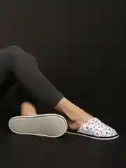 Белый тапочки домашние женские, умка