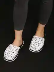 Белый тапочки домашние женские, умка