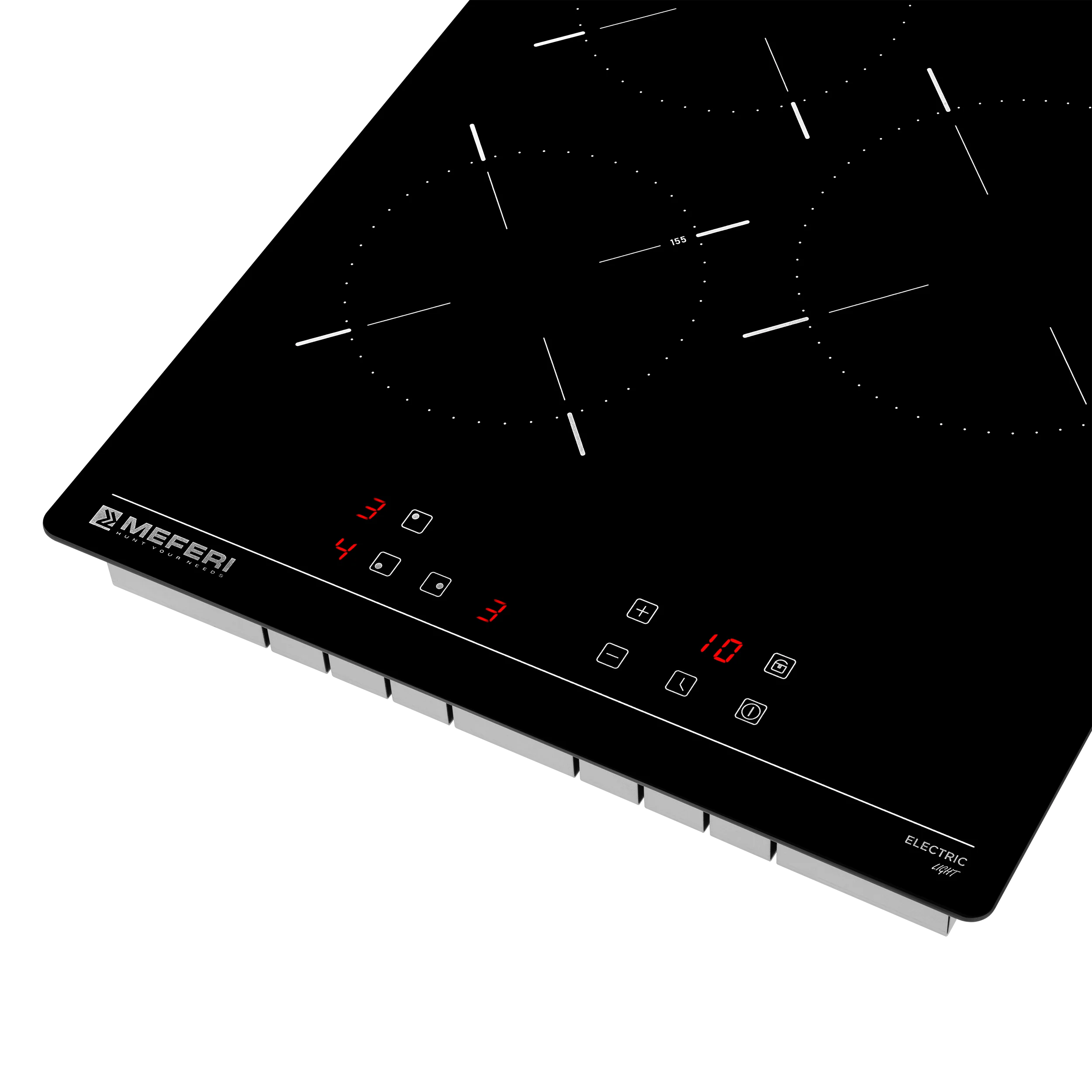 Черный варочная панель электрическая MEH453BK LIGHT