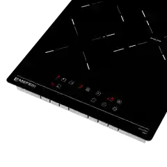 Черный варочная панель электрическая MEH453BK POWER - 3 конфорки, ширина 45 см, стеклокерамика