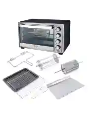 Черный духовой шкаф STINGRAY ST-EO123A (65 литров, 12 режимов + шашлычница + вертел  + конвекция)