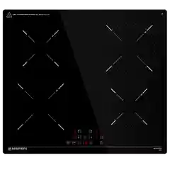 Черный варочная панель индукционная MIH604BK LIGHT ширина 60 см , 4 конфорки, стеклокерамика