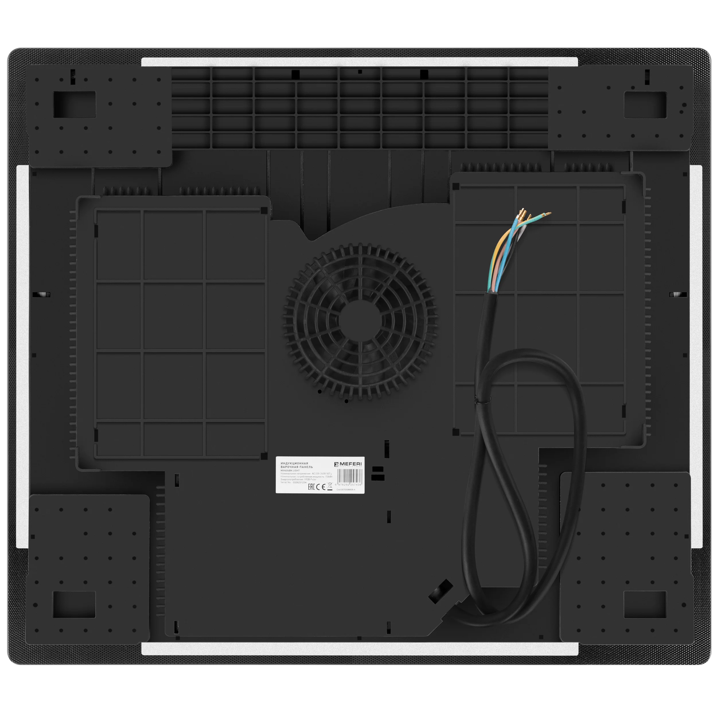 Черный варочная панель индукционная MIH604BK LIGHT ширина 60 см , 4 конфорки, стеклокерамика