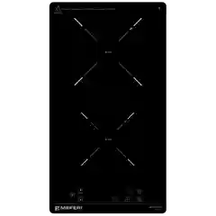 Черный варочная панель индукционная MIH302BK POWER - домино 2 конфорки, 3500 вт, стеклокерамика