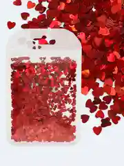 Красный блестки для дизайна ногтей, пайетки для маникюра и педикюра