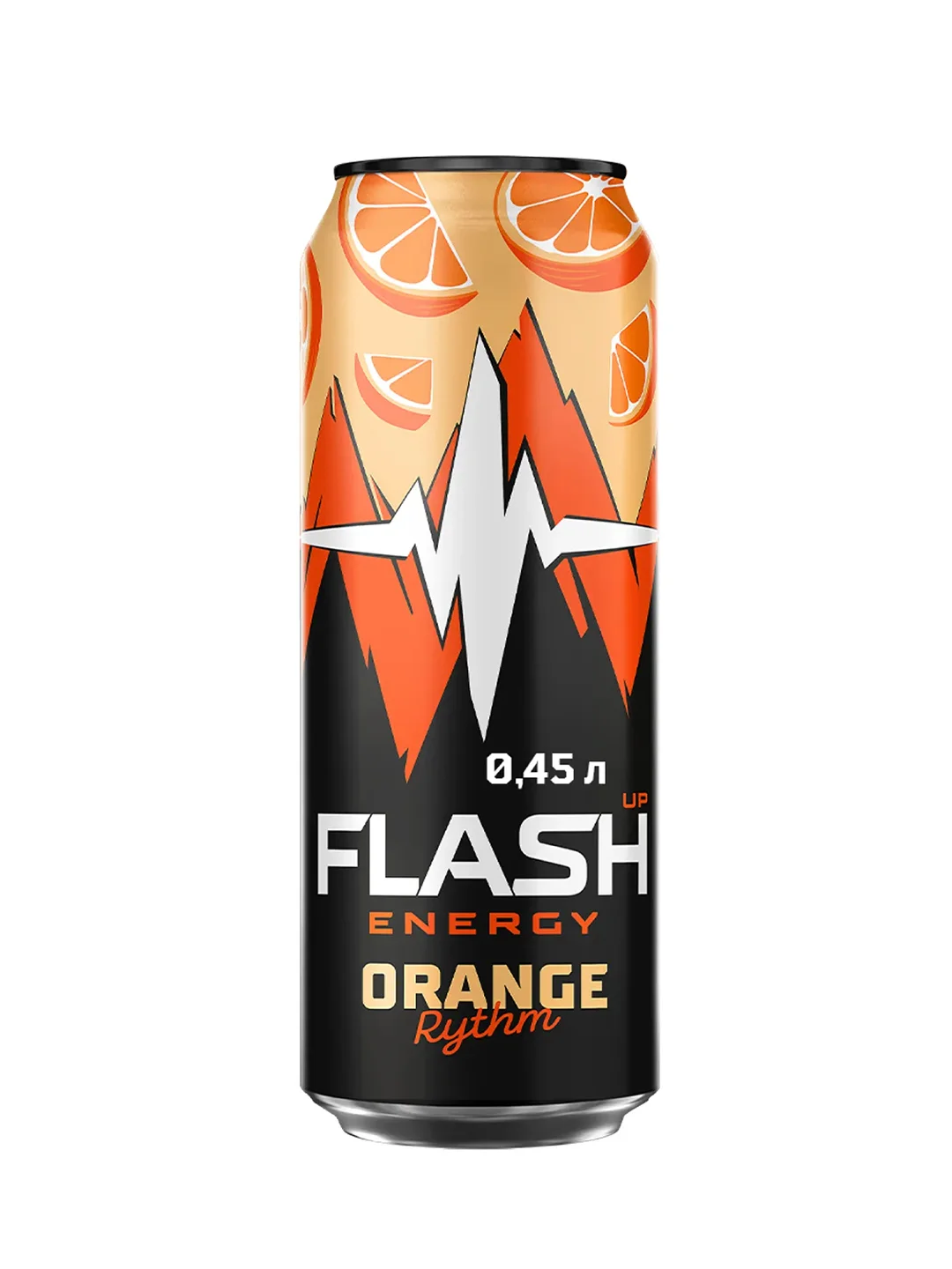 Энергетический напиток Flash Up Energy Апельсиновый Ритм 0,45л, ж/б