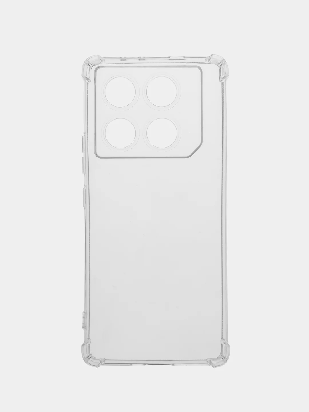 Прозрачный чехол для Infinix GT 20 Pro ( Инфиникс ГТ 20 Про ), прозрачный, черный