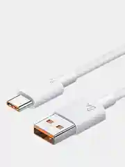 Белый кабель 6А type-c usb для быстрой зарядки на андройд и передачи данных