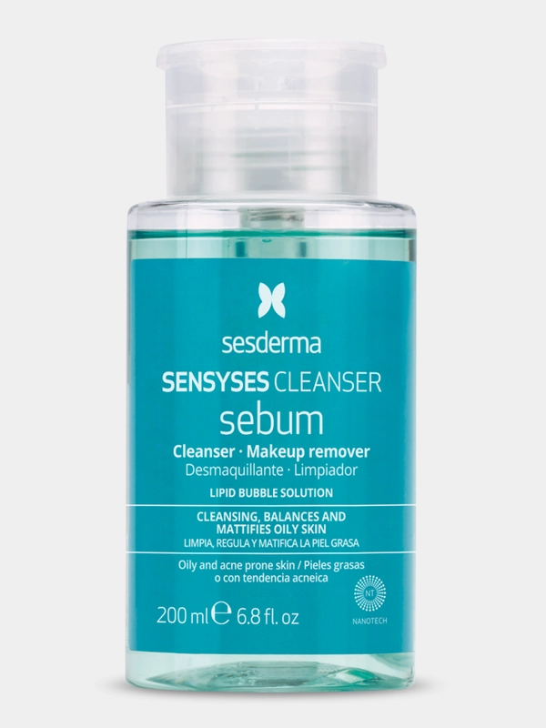 Sesderma SENSYSES SEBUM Лосьон тоник очищающий для снятия макияжа для жирной кожи, 200 мл