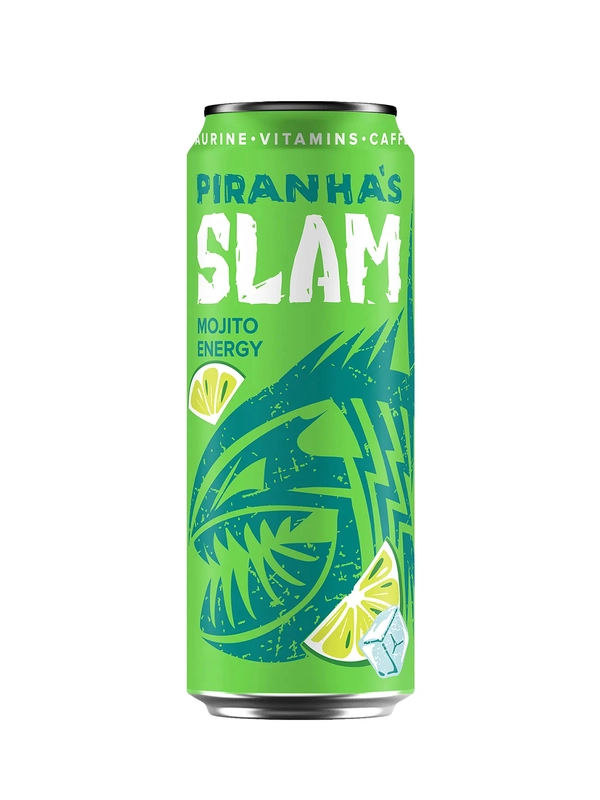 Энергетик Piranha's Slam Mojito Energy 0,45 л, банка