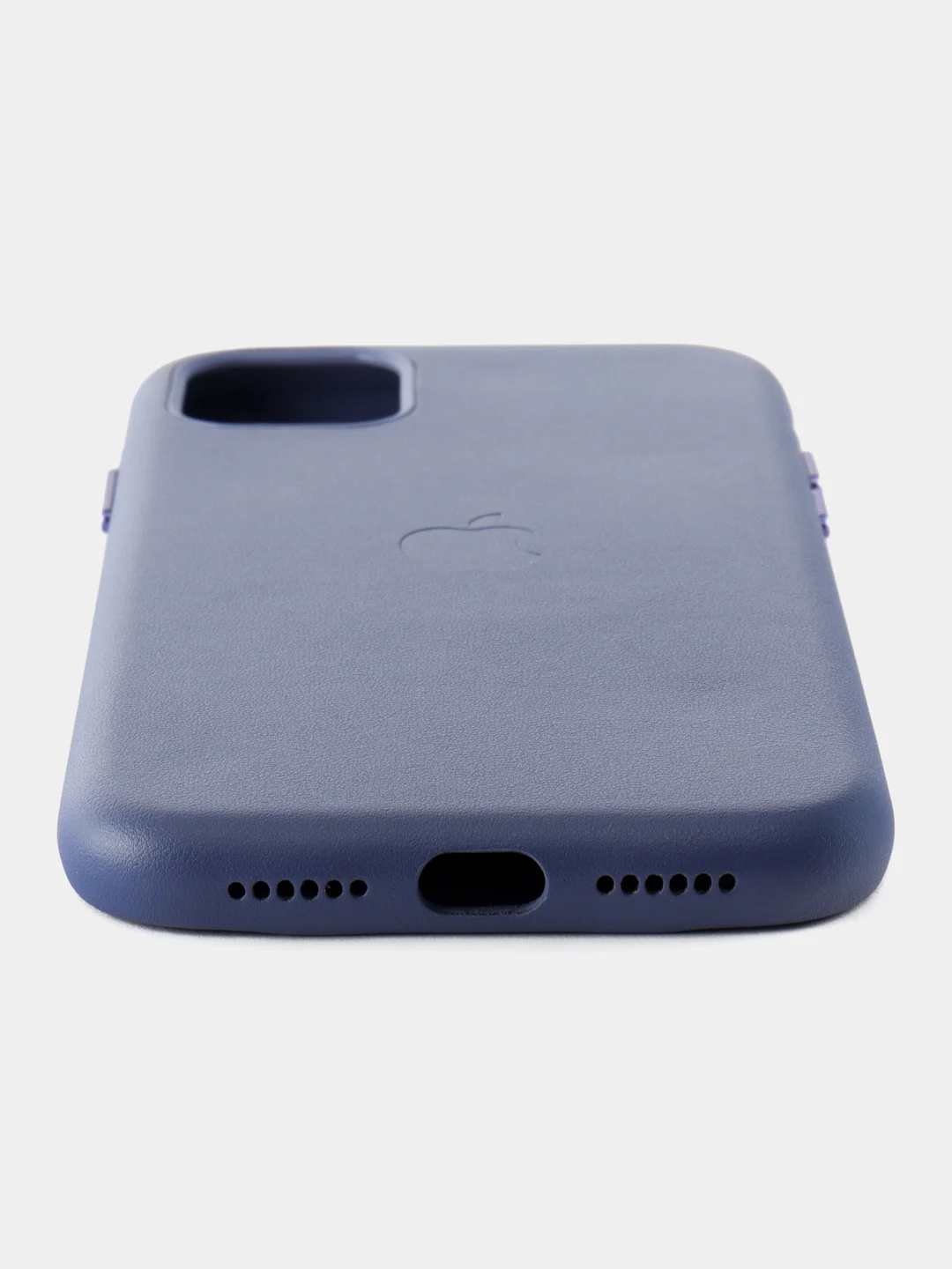 Голубой кожаный чехол Leather Case для iPhone 11 с функцией MagSafe