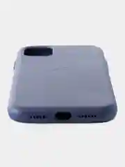 Голубой кожаный чехол Leather Case для iPhone 11 с функцией MagSafe