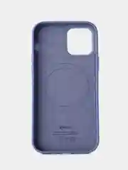 Голубой кожаный чехол Leather Case для iPhone  12/12 Pro с функцией MagSafe