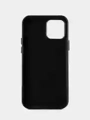 Черный кожаный чехол Leather Case для iPhone  12/12 Pro с функцией MagSafe