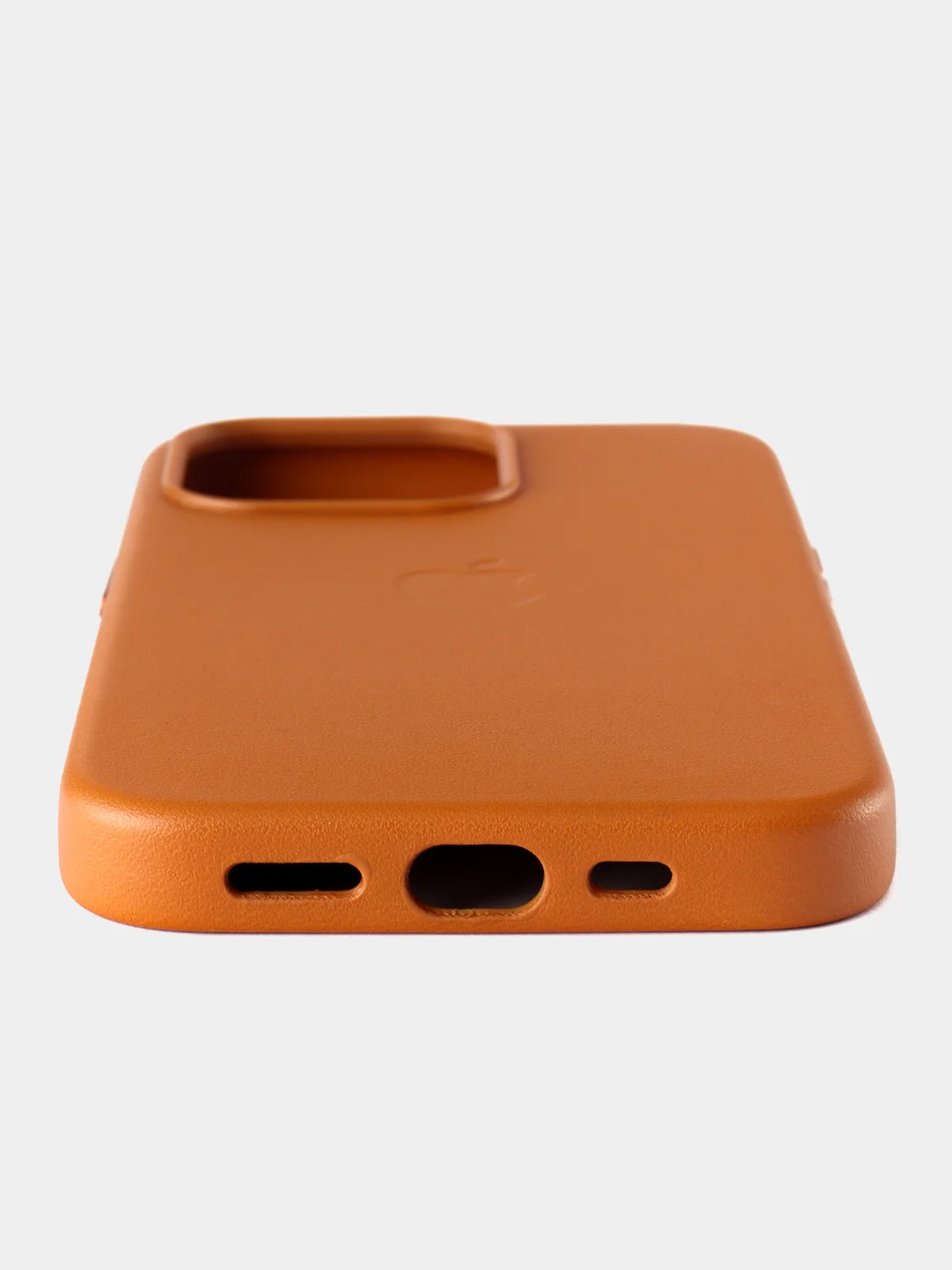 Оранжевый кожаный чехол Leather Case для iPhone 13 Pro с функцией MagSafe