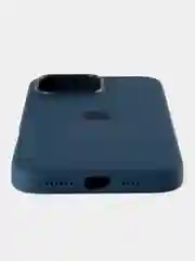 Синий меланж iphone 16  Pro Max silicon case/силиконовый чехол MagSafe для iPhone 16 Pro Max