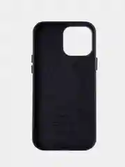 Темно-синий кожаный чехол Leather Case для iPhone 13 Pro Max с функцией MagSafe
