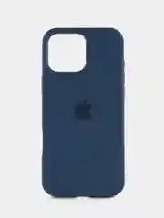 Синий меланж iphone 16  Pro Max silicon case/силиконовый чехол MagSafe для iPhone 16 Pro Max