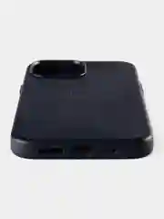 Темно-синий кожаный чехол Leather Case для iPhone 13 Pro Max с функцией MagSafe