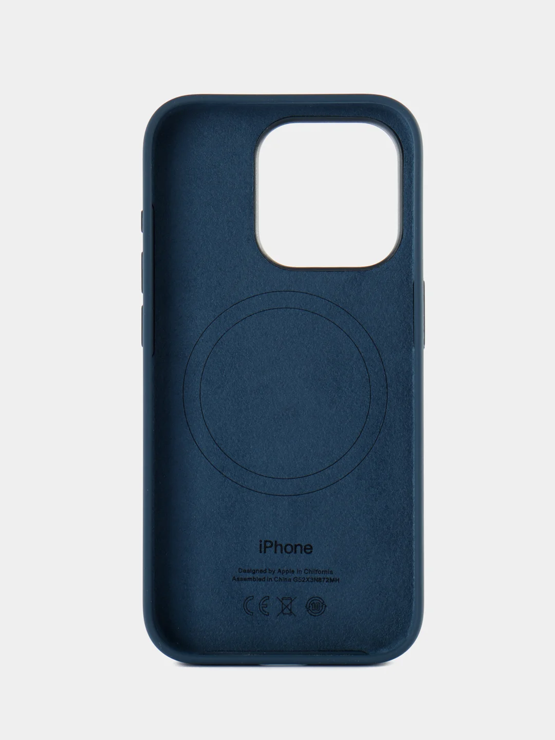 Темно-синий силиконовый чехол/Silicone Case MagSafe для iPhone 15 Pro