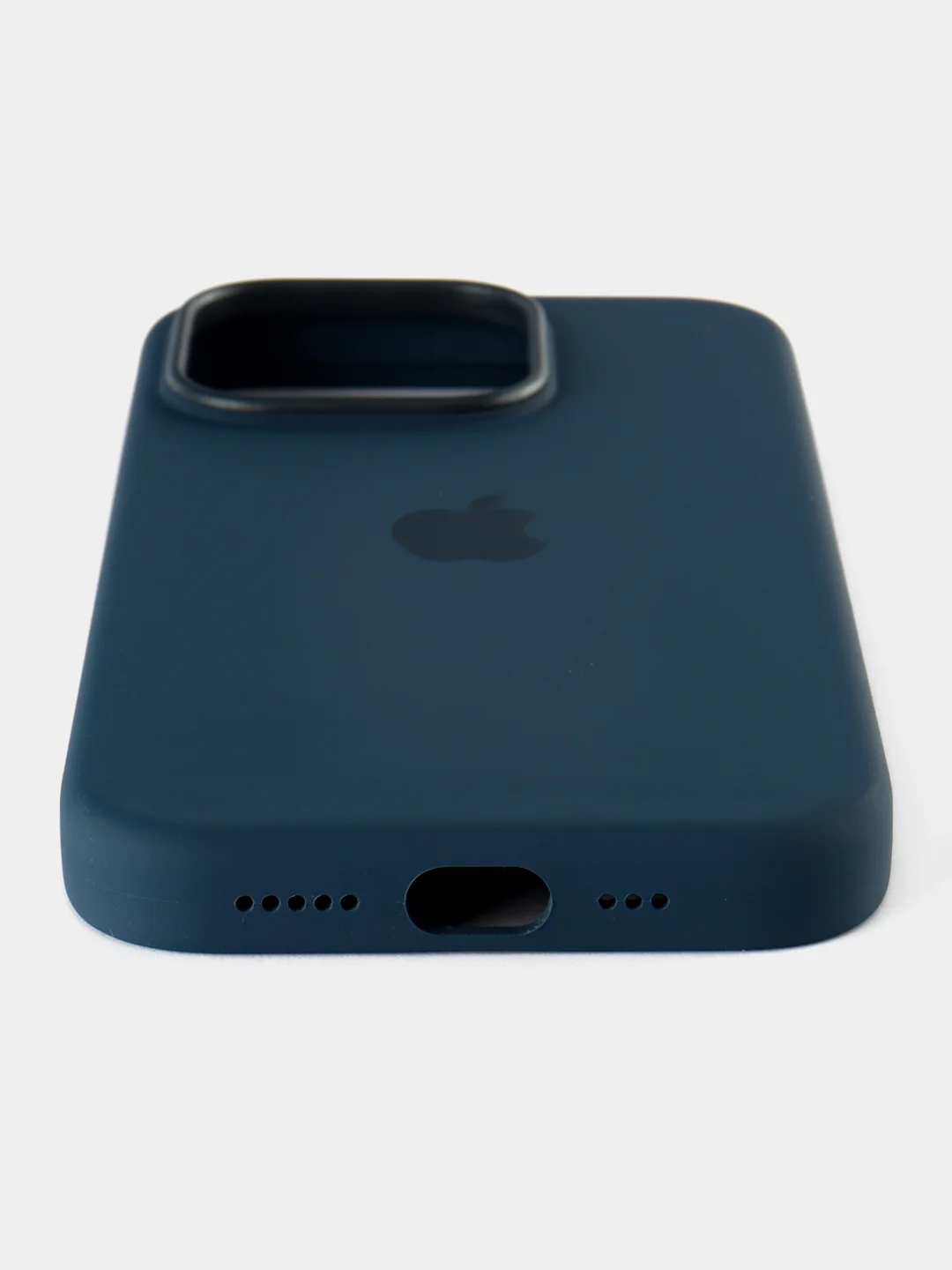 Темно-синий силиконовый чехол/Silicone Case MagSafe для iPhone 15 Pro