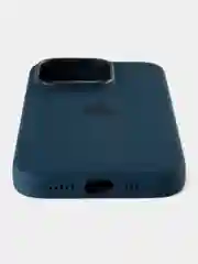 Темно-синий силиконовый чехол/Silicone Case MagSafe для iPhone 15 Pro