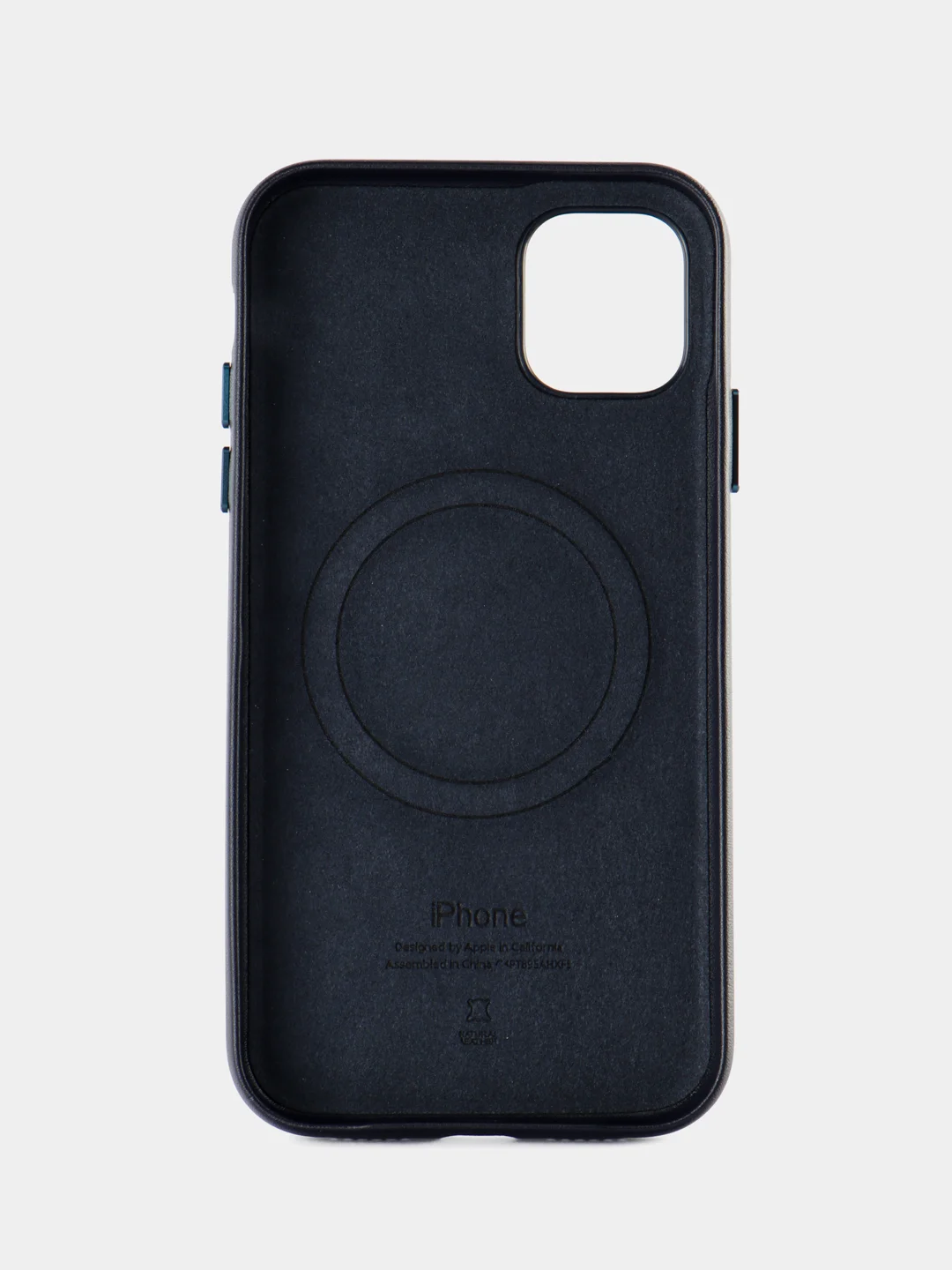 Темно-синий кожаный чехол Leather Case для iPhone 11 с функцией MagSafe