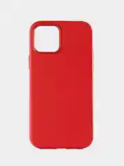 Красный кожаный чехол Leather Case для iPhone  12/12 Pro с функцией MagSafe
