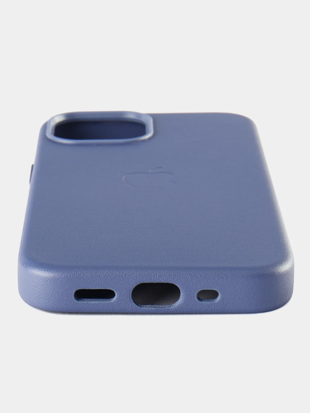 Голубой кожаный чехол Leather Case для iPhone 13 mini с функцией MagSafe