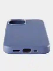 Голубой кожаный чехол Leather Case для iPhone 13 mini с функцией MagSafe