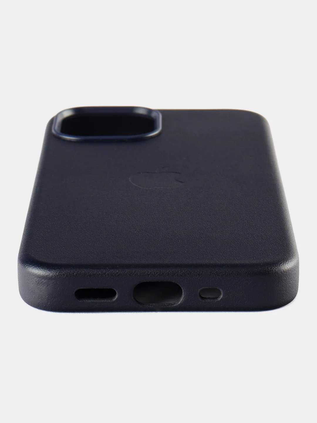 Темно-синий кожаный чехол Leather Case для iPhone 13 mini с функцией MagSafe
