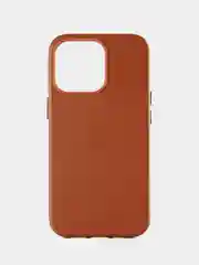 Коричневый кожаный чехол Leather Case для iPhone 13 Pro с функцией MagSafe