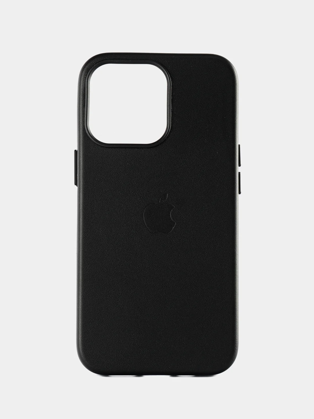 Черный кожаный чехол Leather Case для iPhone 13 Pro с функцией MagSafe