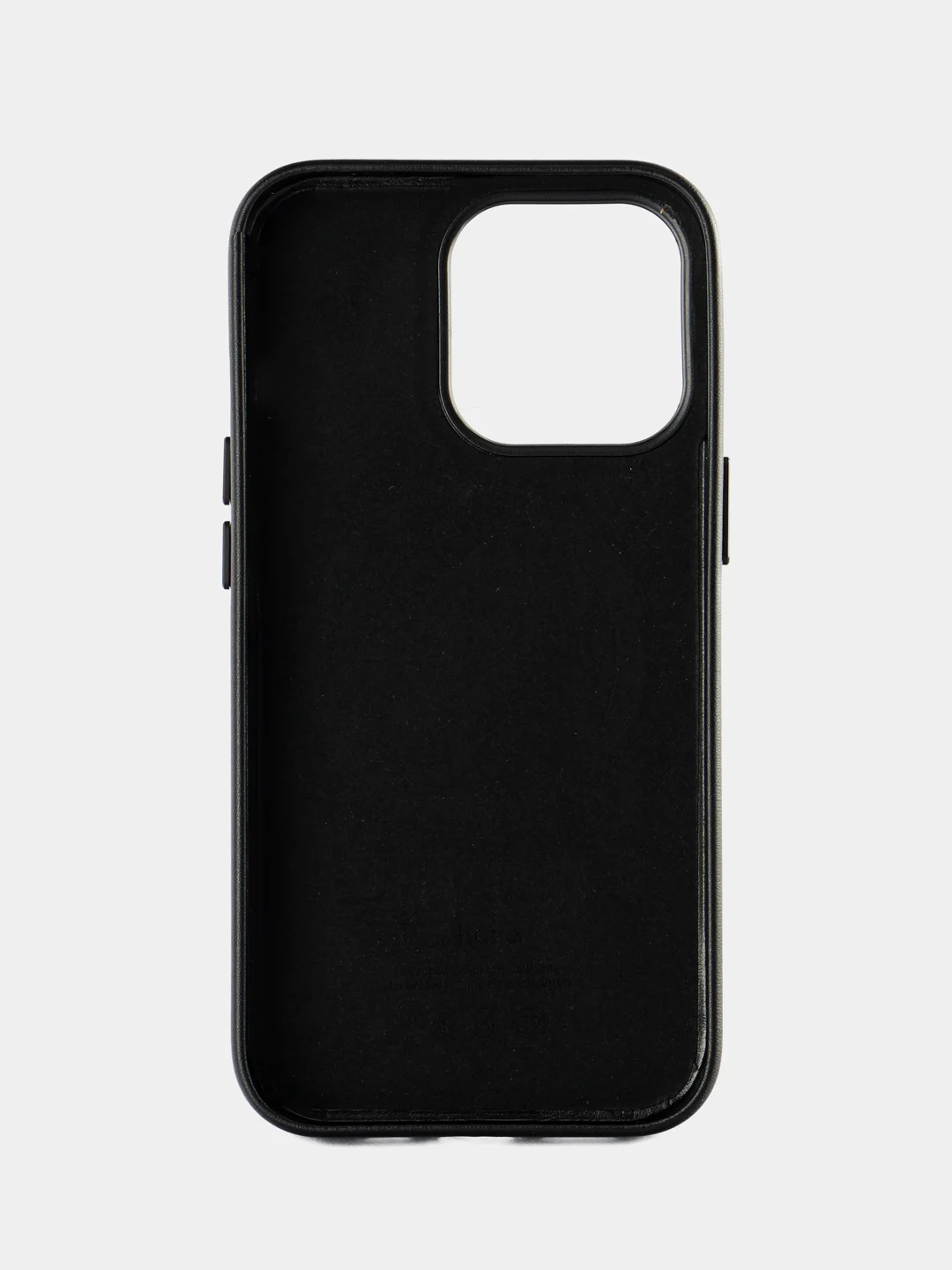 Черный кожаный чехол Leather Case для iPhone 13 Pro с функцией MagSafe