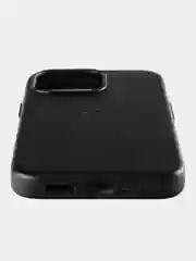Черный кожаный чехол Leather Case для iPhone 13 Pro с функцией MagSafe