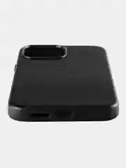 Черный кожаный чехол Leather Case для iPhone 13 Pro Max с функцией MagSafe