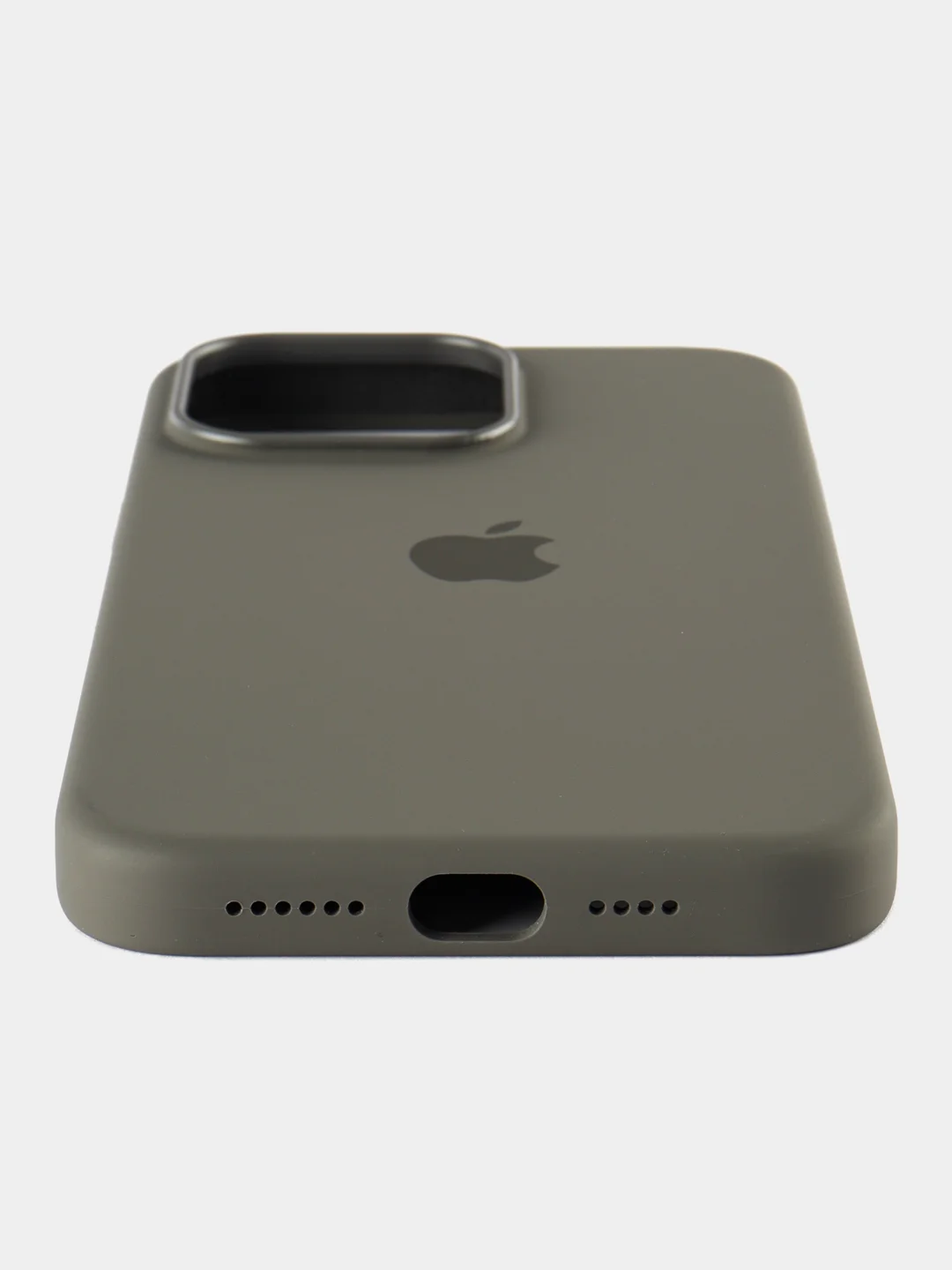 Серый силиконовый чехол/Silicone Case MagSafe для iPhone 15 Pro Max